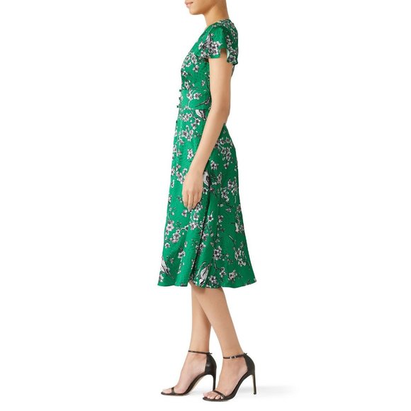 Hutch Green Floral Midi Dress - Picture 5 of 10